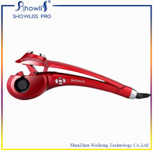 Red Color Magic LCD Hair Curler with Time Setting